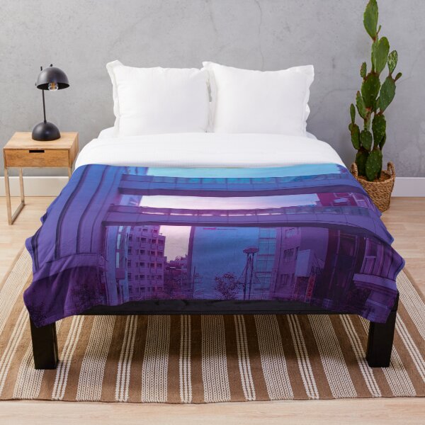 Item preview, Sunrise Over Tokyo Future City Purple buildings urban area designed and sold by TokyoLuv.