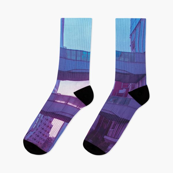 Item preview, Sunrise Over Tokyo Future City Purple buildings urban area designed and sold by TokyoLuv.