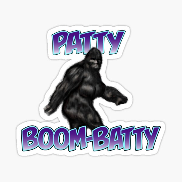 Patty Boom-Batty Sasquatch Sticker