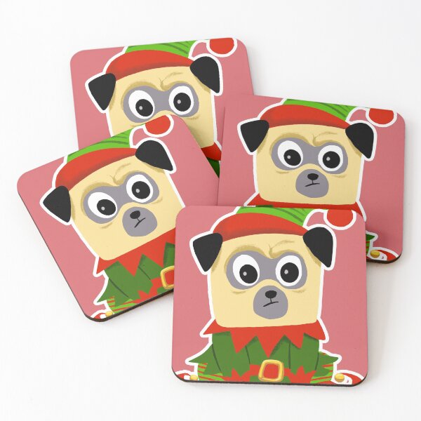 Item preview, Christmas is coming, pug dressed up as christmas elf designed and sold by chillstudio.