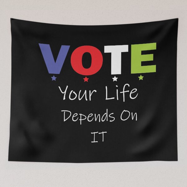 Item preview, Vote Your Life Depends On It designed and sold by ilias13.