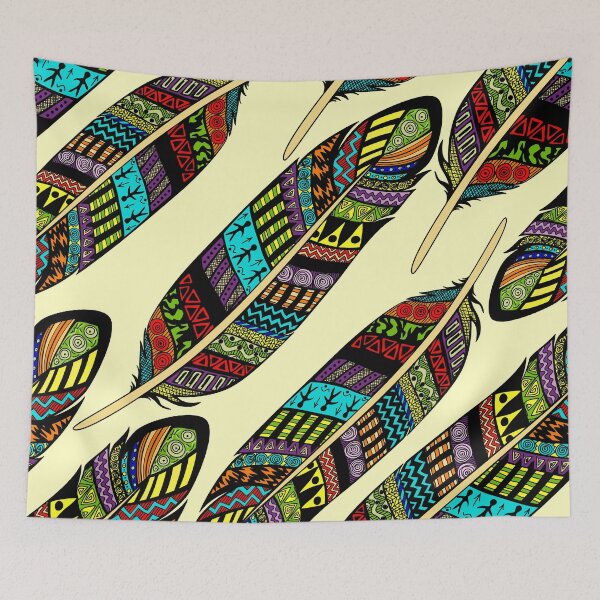 Item preview, Tribal Boho Indian Feathers designed and sold by Vector Scout Lab.