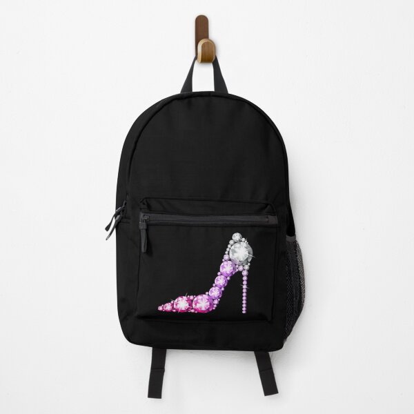 Item preview, High heel shoe, purple, pink and white diamond, rhinestone glamorous shoe designed and sold by iclipart.