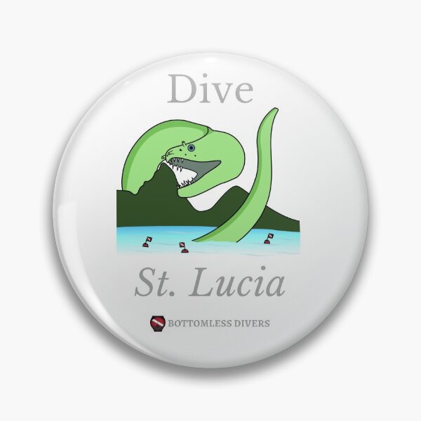 Item preview, Dive St. Lucia Moray Eel with Grey Font designed and sold by BottomlessDiver.