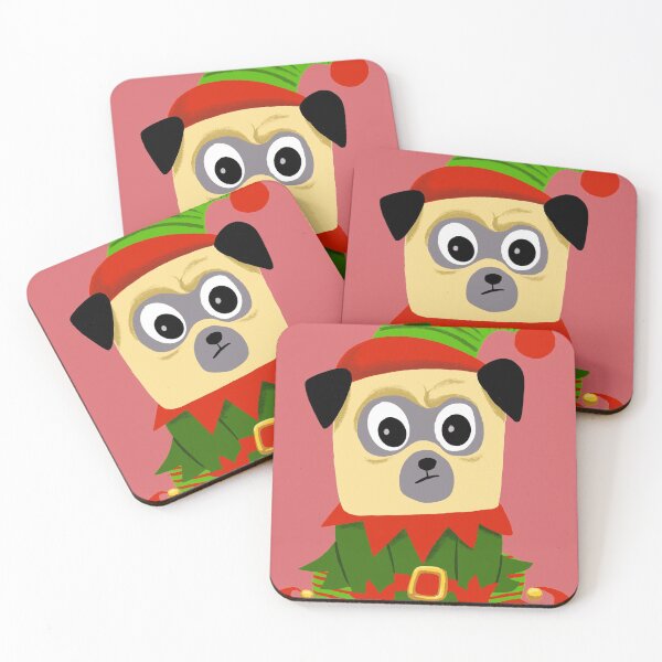 Item preview, Christmas is coming, pug dressed up as elf designed and sold by chillstudio.