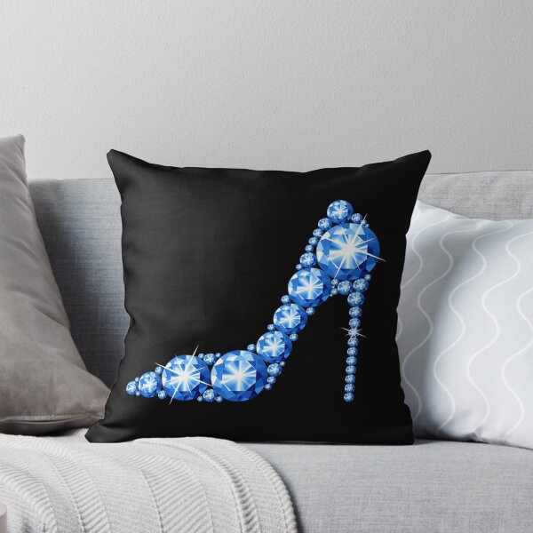 Item preview, High heel shoe, blue diamond, rhinestone glamorous shoe designed and sold by iclipart.