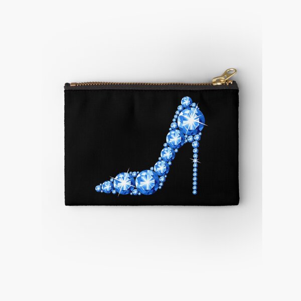 Item preview, High heel shoe, blue diamond, rhinestone glamorous shoe designed and sold by iclipart.