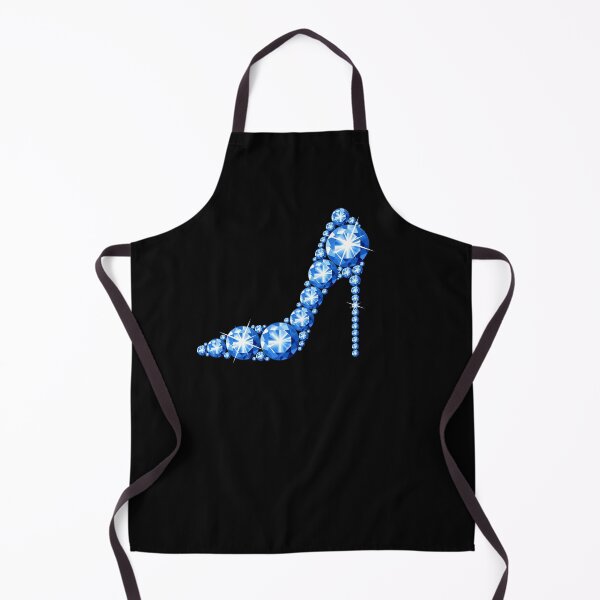 Item preview, High heel shoe, blue diamond, rhinestone glamorous shoe designed and sold by iclipart.