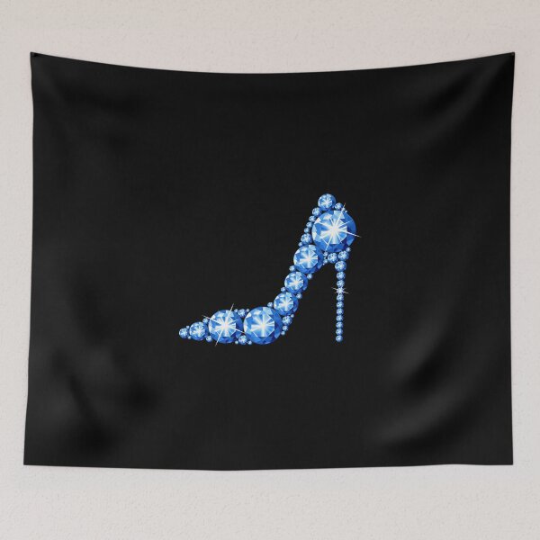 Artikelvorschau, High Heel Schuh, Blue Diamond, Strass glamouröser Schuh entworfen und verkauft von iclipart.