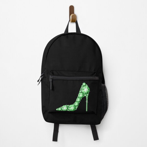 Item preview, High heel shoe, green diamond, rhinestone glamorous shoe, emerald designed and sold by iclipart.