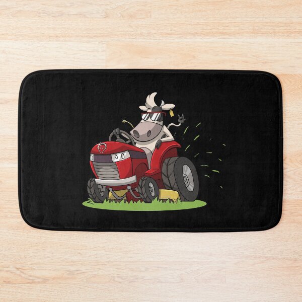 Item preview, Evil Cow on a Lawn Mower (Cutting the Grass with Glasses) designed and sold by rocotus.