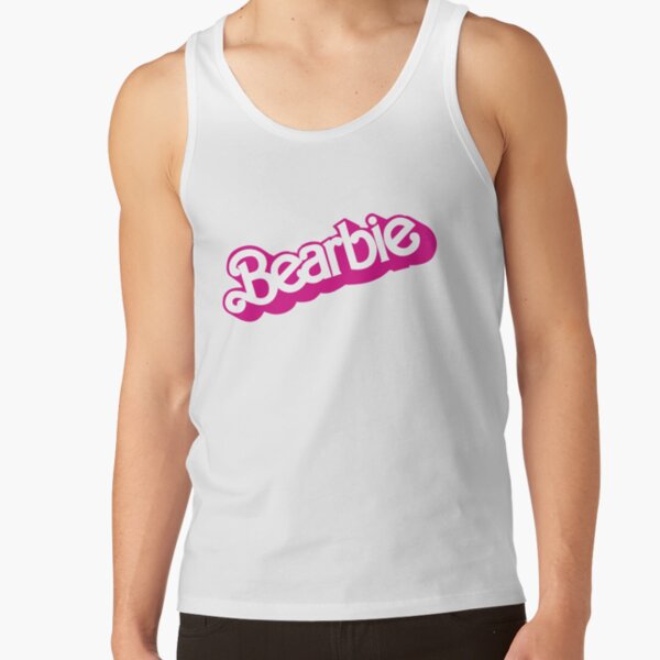 Barbie logo tank online top