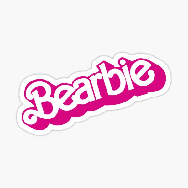 Pegatina Barbie Logo Contorno