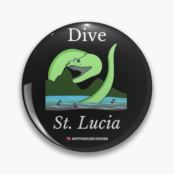 Item preview, Dive St. Lucia Moray Eel with White Font designed and sold by BottomlessDiver.