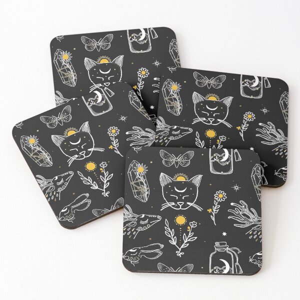 Item preview, Celestial Flora & Fauna Witchy Pattern designed and sold by witchlingart.