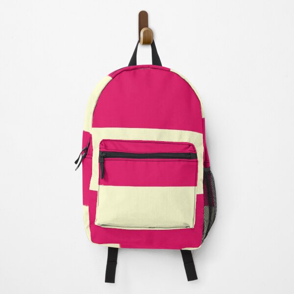 Item preview, Large RASPBERRY and CREAM Horizontal STRIPES designed and sold by RachelMacht.