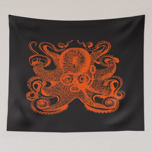 Item preview, Octopus Snorkeler Orange designed and sold by loveoceanair.