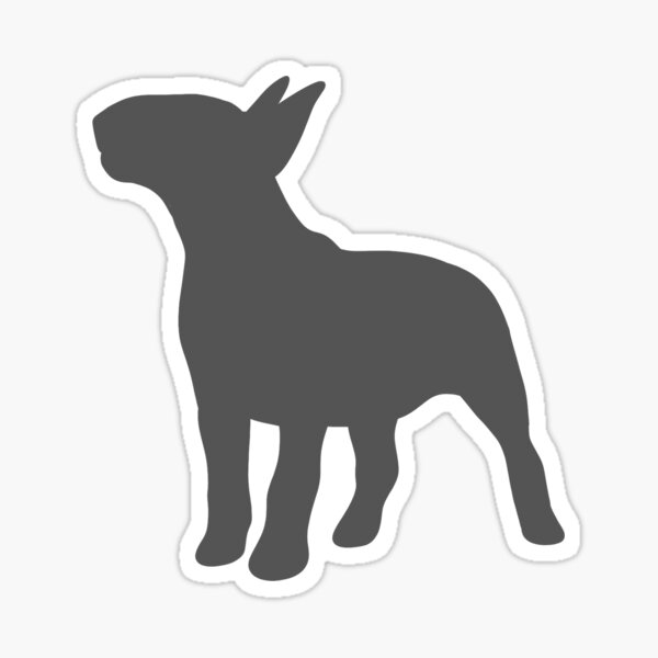 Item preview, English Bull Terrier Silhouette designed and sold by e-the-ebt.