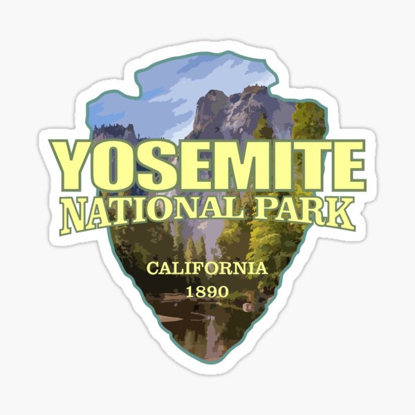 Item preview, Yosemite National Park (arrowhead) designed and sold by curranmorgan.