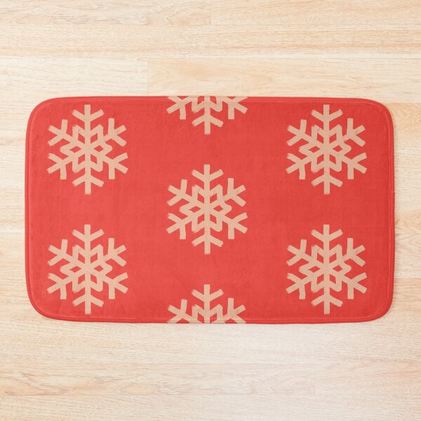 Item preview, Snowflake in red Winter holidays mood designed and sold by chillstudio.