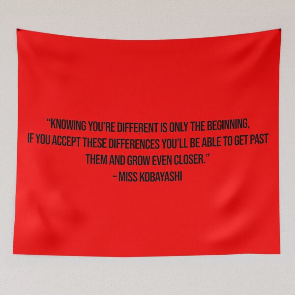 Item preview, Miss Kobayashi - Quote designed and sold by Epicanimequotes.