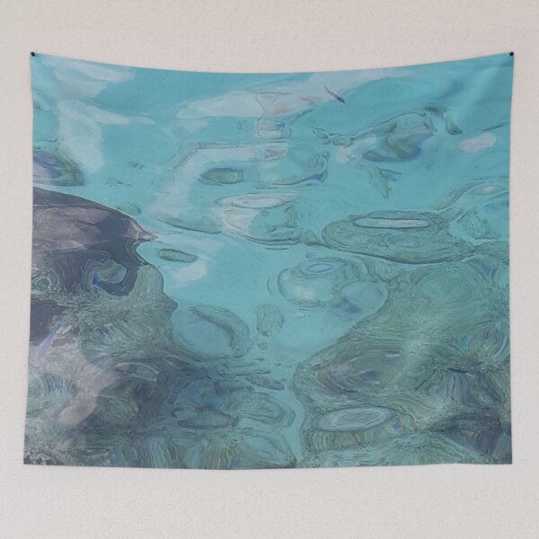 Item preview, Aqua-Blue Ocean Snorkeler designed and sold by loveoceanair.