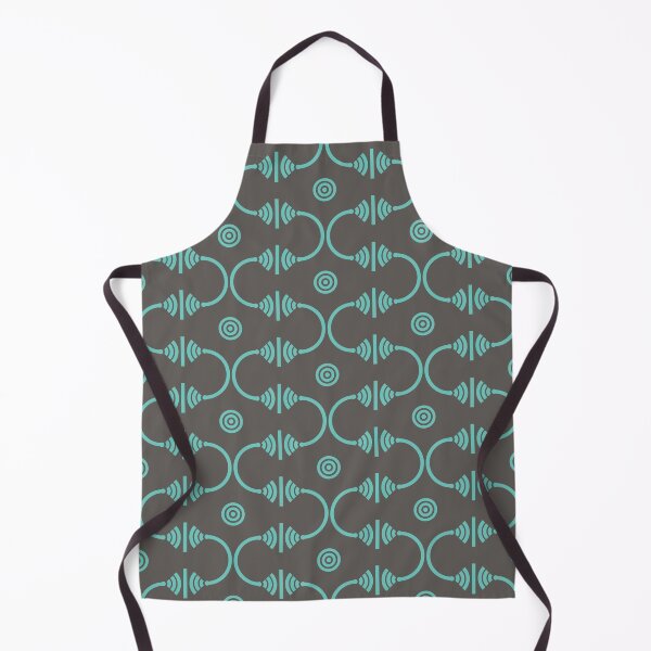 Item preview, Wi-Fi Gate Geometric Pattern – Aqua & Gray designed and sold by RoguePatterns.