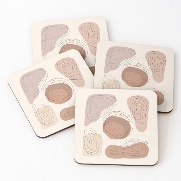 Item preview,  Boho Abstract Shape Warm Toned  minimalist Print designed and sold by zedonee.