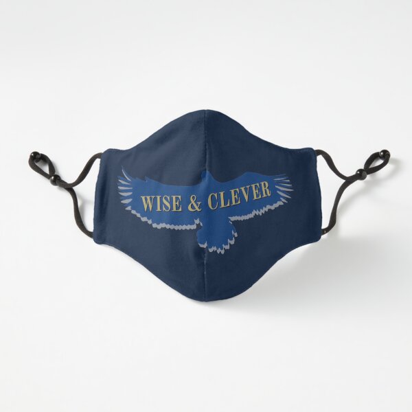Blue Eagle Raven Flying Fitted 3-Layer