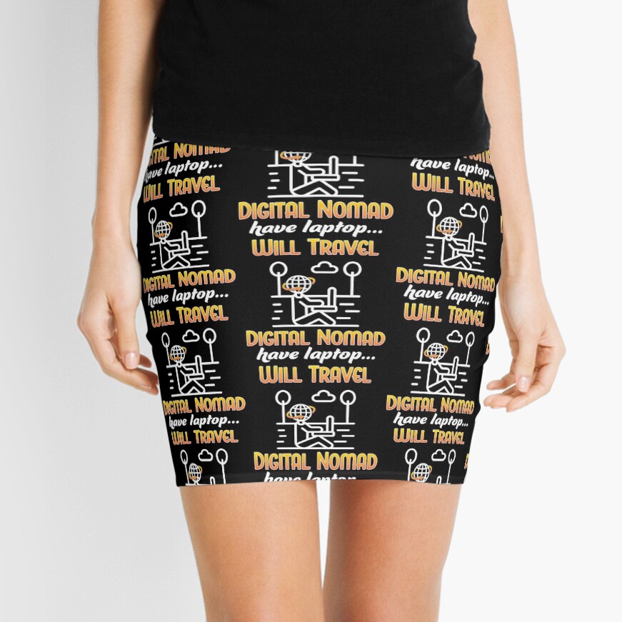 Digital Nomad. Mini Skirt