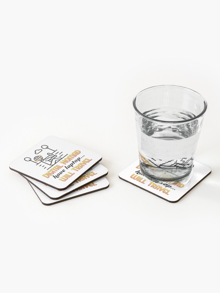 Alternate view of Digital Nomad. Coasters (Set of 4)