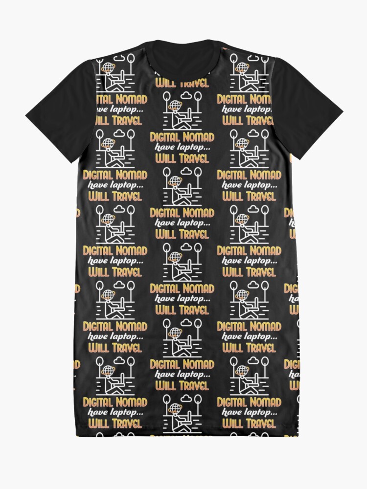 Alternate view of Digital Nomad. Graphic T-Shirt Dress