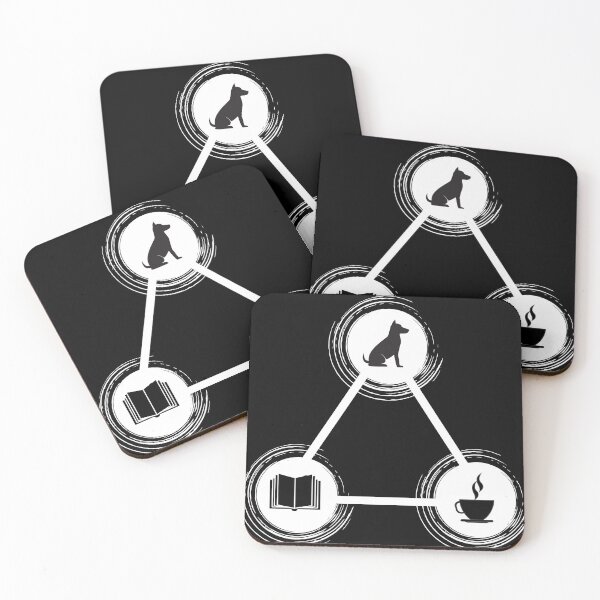 Item preview, Coffe Dog Book Triangle designed and sold by CecileMJ.
