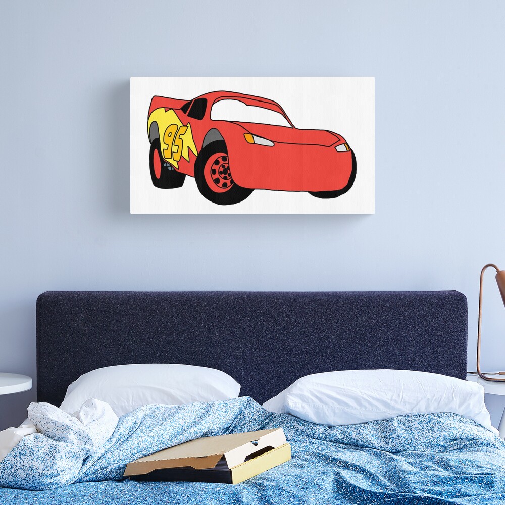 Canvas print Cars - Lightning Mcqueen Sideshot