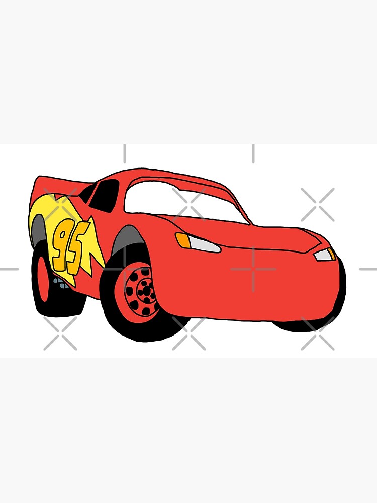 Canvas print Cars - Lightning Mcqueen Sideshot