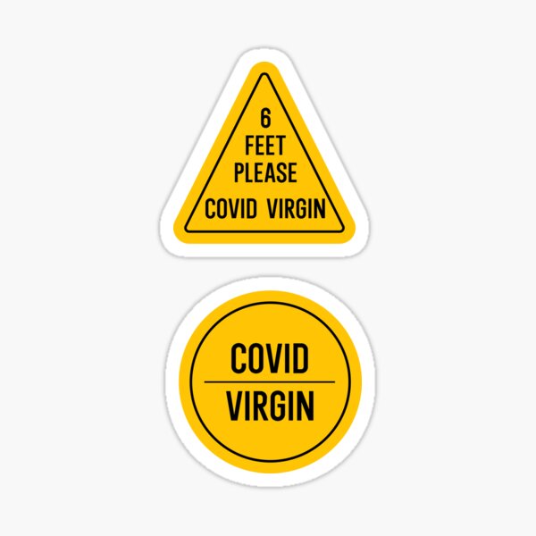 Item preview, Covid-19 Virgin Alert designed and sold by Coloor.