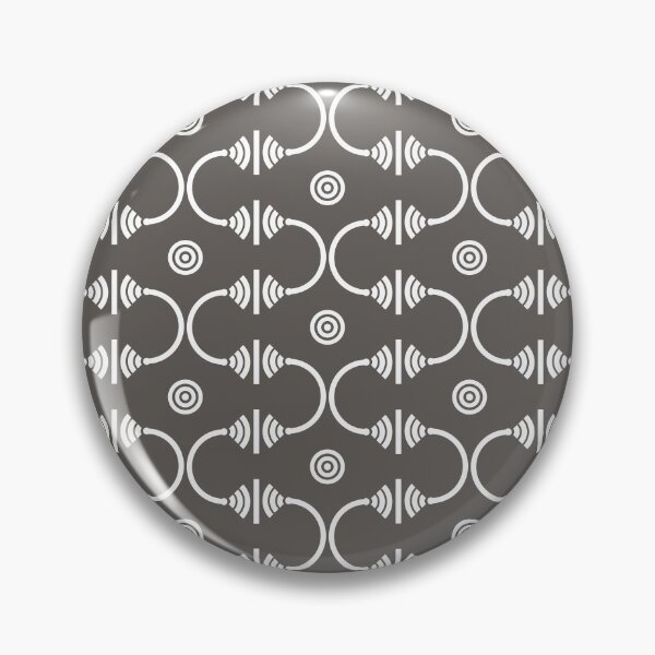 Item preview, Wi-Fi Gate Geometric Pattern – White & Gray designed and sold by RoguePatterns.