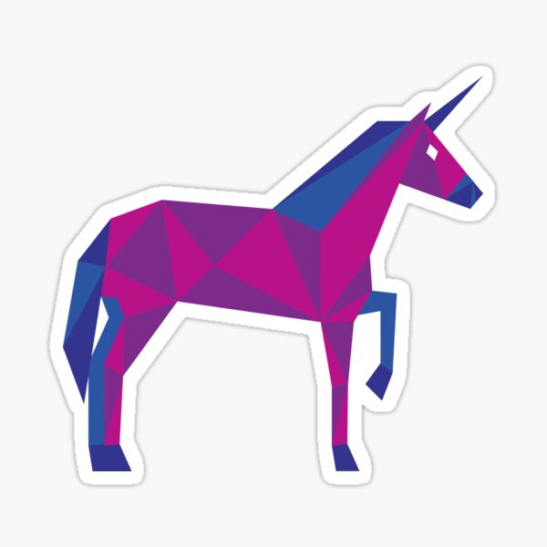 Bisexual unicorn Sticker