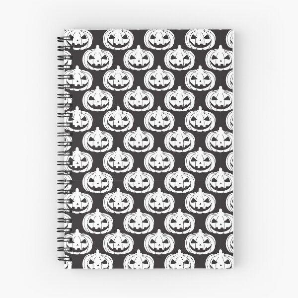Item preview, Creepy pumpkins  pattern. Black and white pumpkins pattern designed and sold by Dustick.