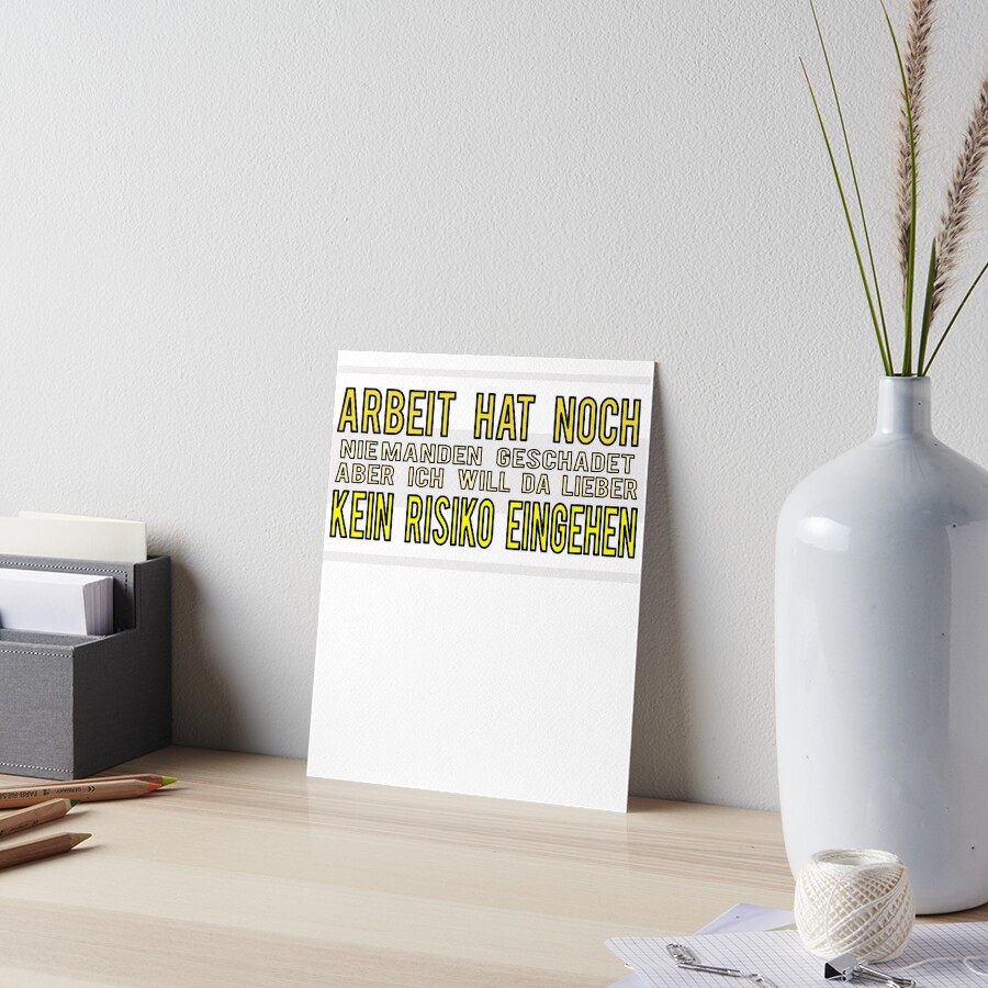 "Lustige Sprüche für Arbeitskollegen" Galeriedruck von Shirt2020