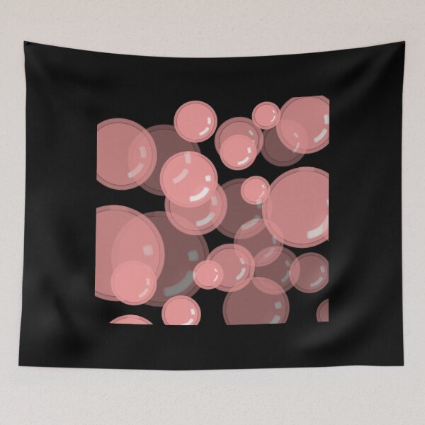 Item preview, Pink Bubbles // Black  designed and sold by Grafititee.