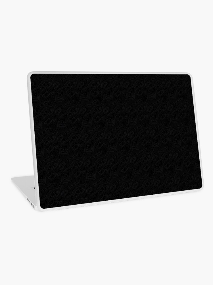 Laptop Folie for Sale mit Einfache schwarze Topographie von greatachilles