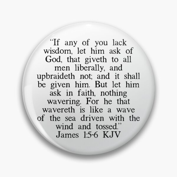 Item preview, James 1:5-6 KJV designed and sold by IBMClothing.