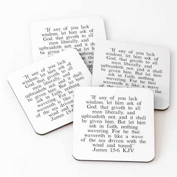 Item preview, James 1:5-6 KJV designed and sold by IBMClothing.