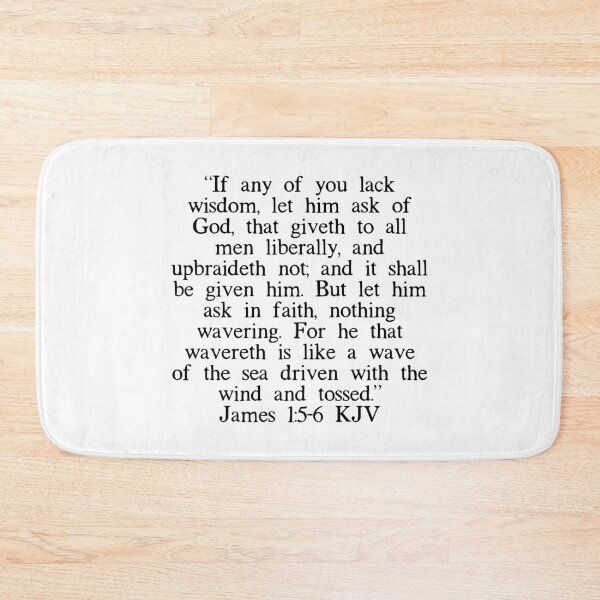 Item preview, James 1:5-6 KJV designed and sold by IBMClothing.