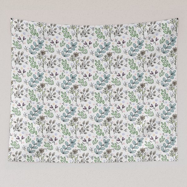 Item preview, floral watercolor doodle print designed and sold by alastres.