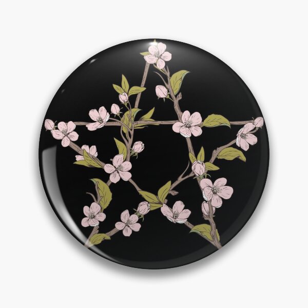 Item preview, Floral Pentagram designed and sold by witchland.