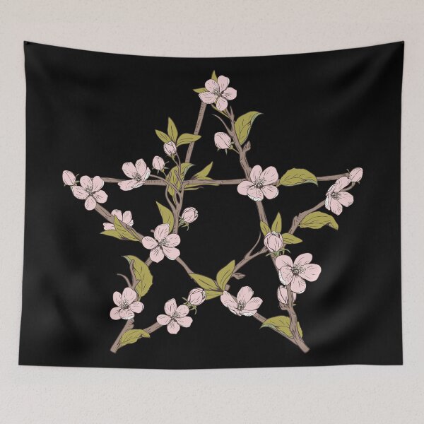Item preview, Floral Pentagram designed and sold by witchland.