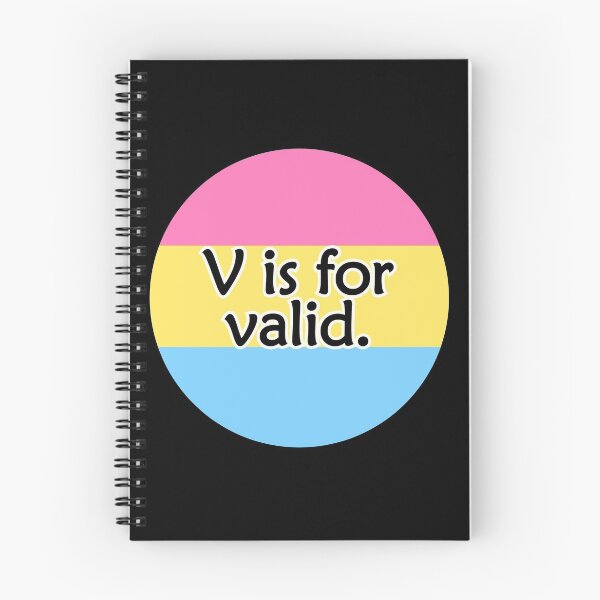 Item preview, V is for VALID (Pansexual/ Panromantic) designed and sold by QueerShop.