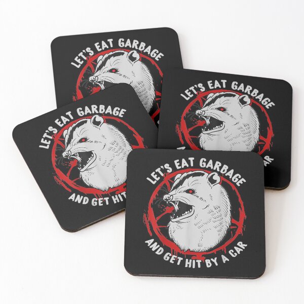Item preview, Let's Eat Garbage and Get Hit By a Car I Satanic Possum designed and sold by JanelAmico.